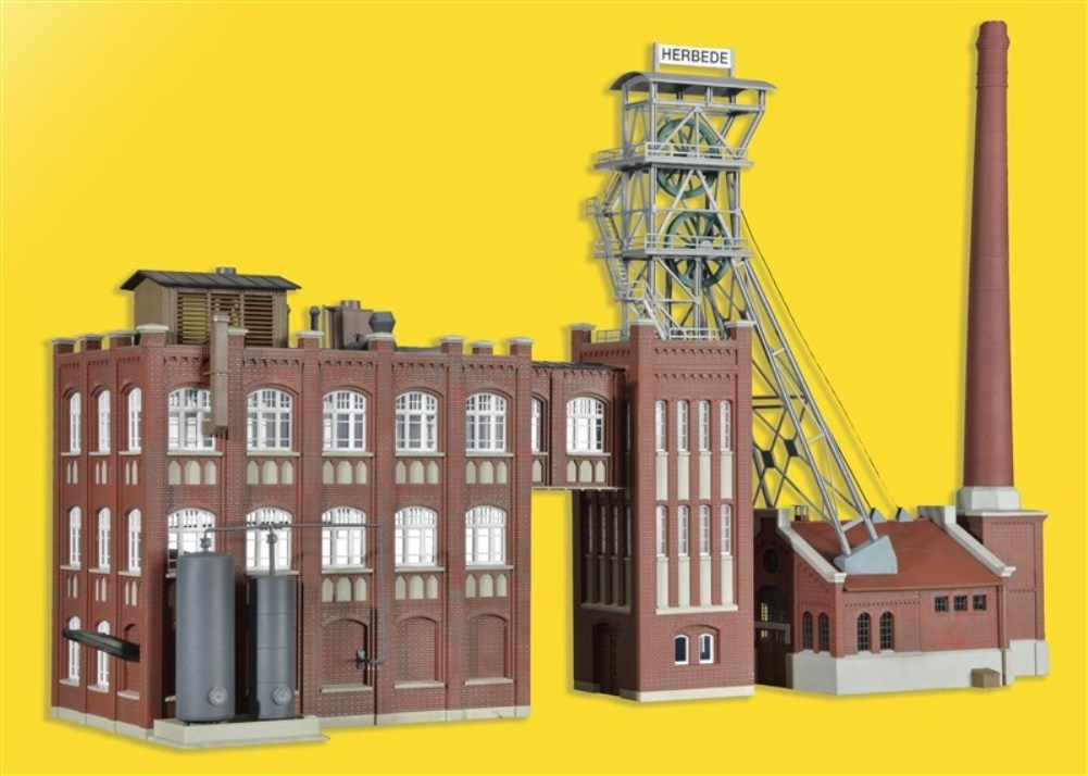 Kesselhaus und Kohlew SH Kibri 39846 Zeche Herbede Funktionsbausatz. Förderturm