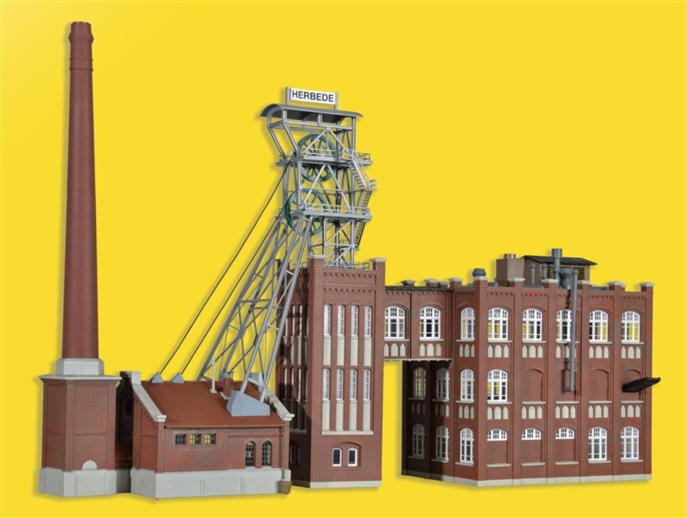 Kesselhaus und Kohlew SH Kibri 39846 Zeche Herbede Funktionsbausatz. Förderturm