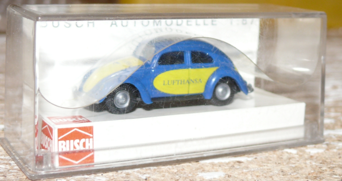 Neu Busch 89131-1/87 Vw Käfer Dunkelgrau